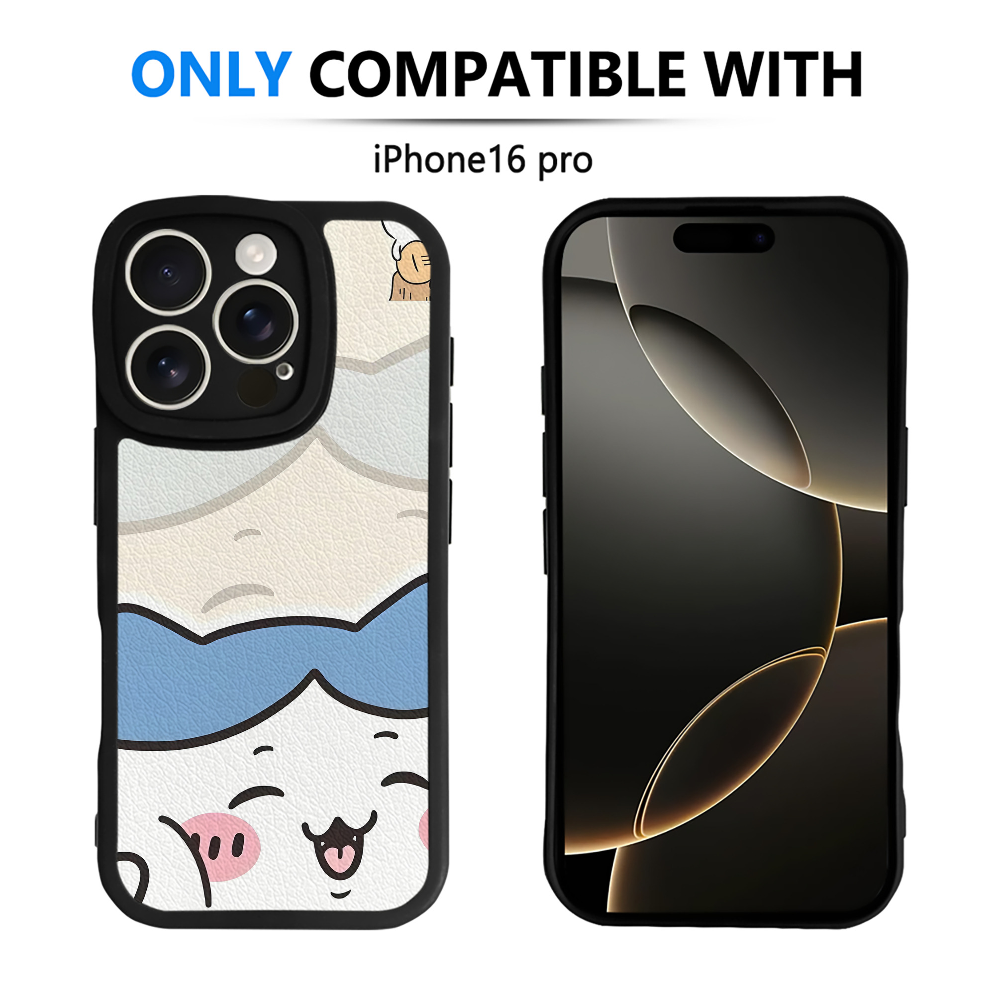 （画像用） ちいかわ Chii-kawa 【iPhone 16シリーズ対応】シリコンスマホケース（レザー調） 材質：シリコン